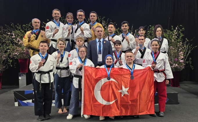 Milli tekvandocular, Avrupa Poomsae Şampiyonası'nda 14 madalya kazandı