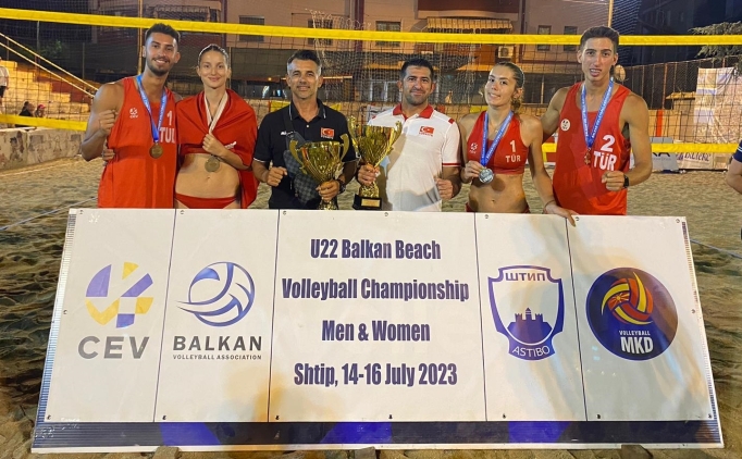 22 Yaş Altı Plaj Voleybolu Balkan Şampiyonası'nda birincilik!